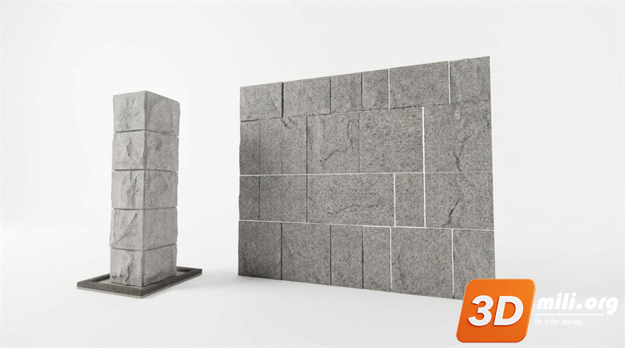 Stone Wall Skp Files